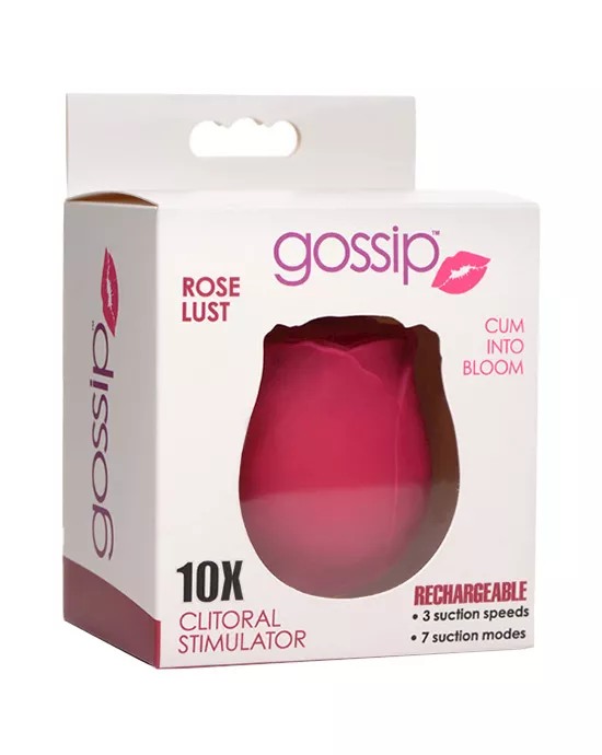 Gossip Rose 10x Silicone Clit Suction Stimulator