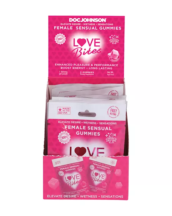Love Bites Female Sensual Gummies - 12 x 2 Pack