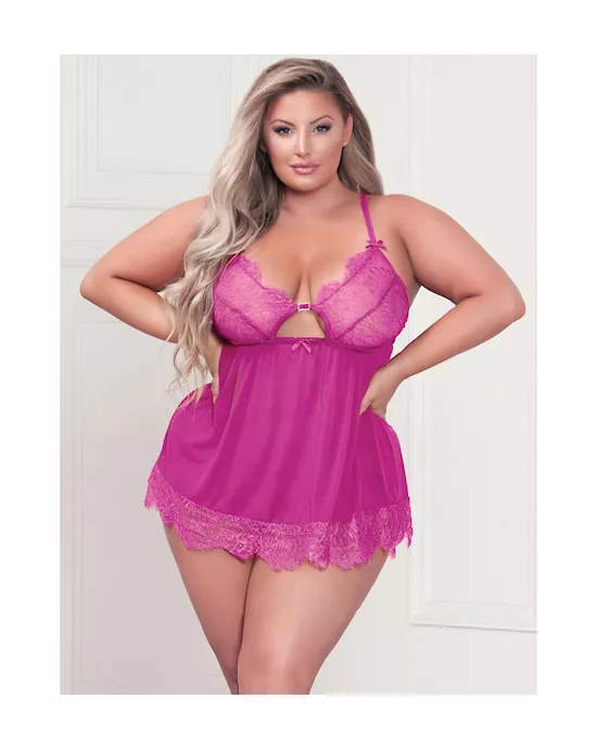 Sweet Temptation 2-piece Babydoll Set