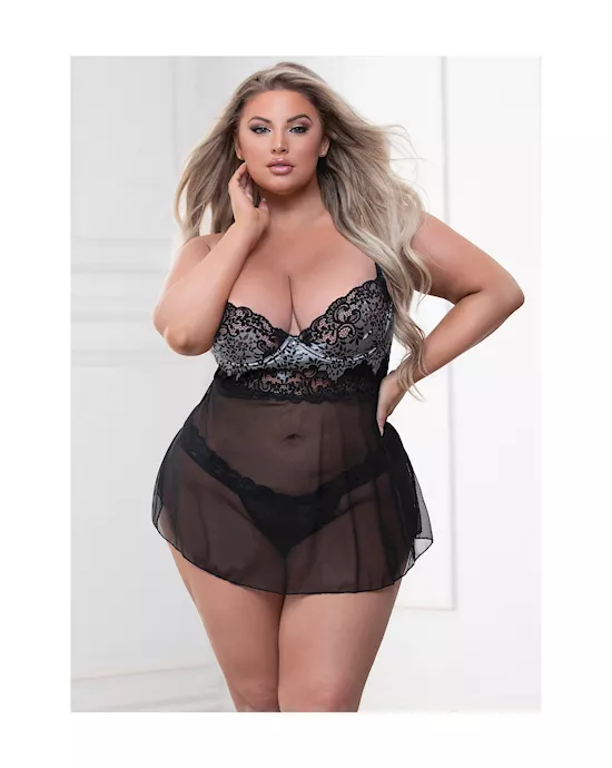 Lucky Lover 2-piece Babydoll Set
