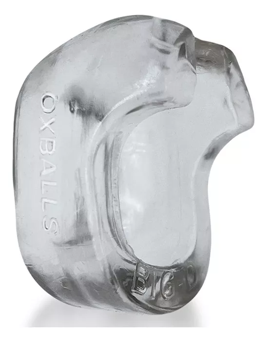Big-D Shaft Grip Cockring Clear