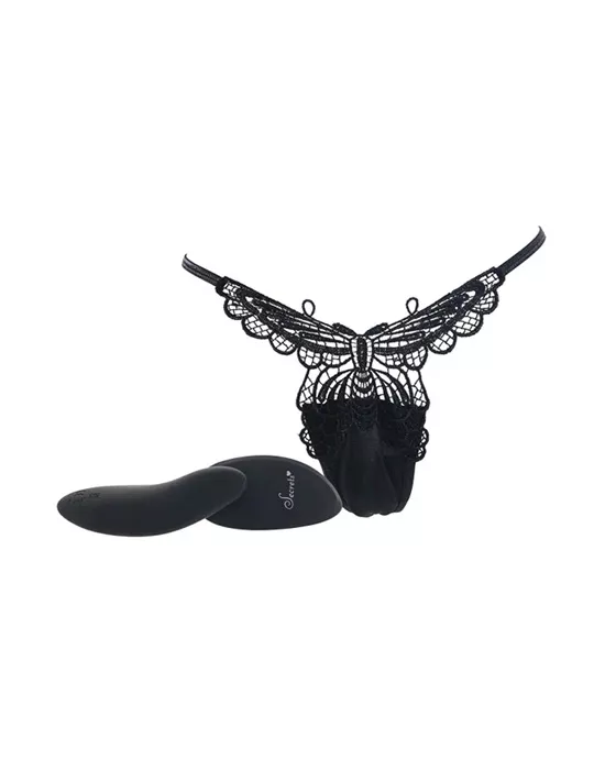 Secret Butterfly Panty Remote Q/s Black