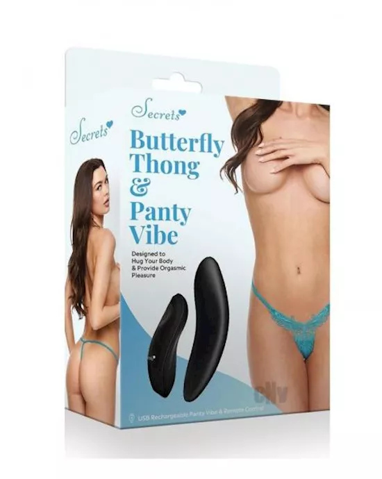 Secret Butterfly Panty Remote O/s Tur
