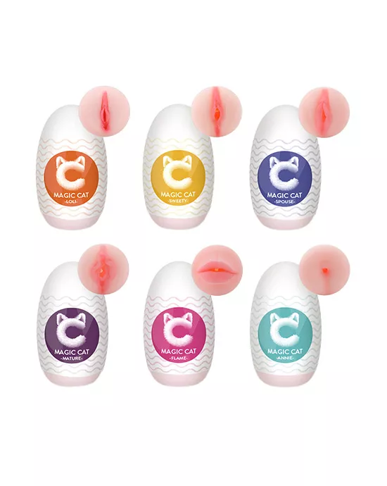 Magic Cat Masturbator Eggs - 6 Pack
