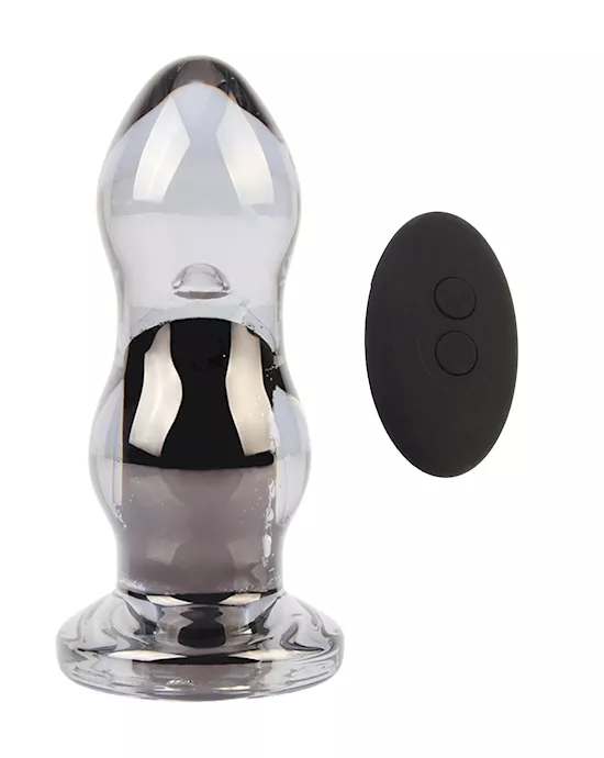 Luci Infinity Vibrating Glass Butt Plug