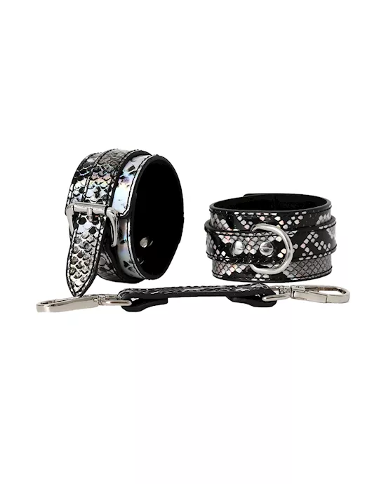 Share Satisfaction Snake-print Wrist Cuffs