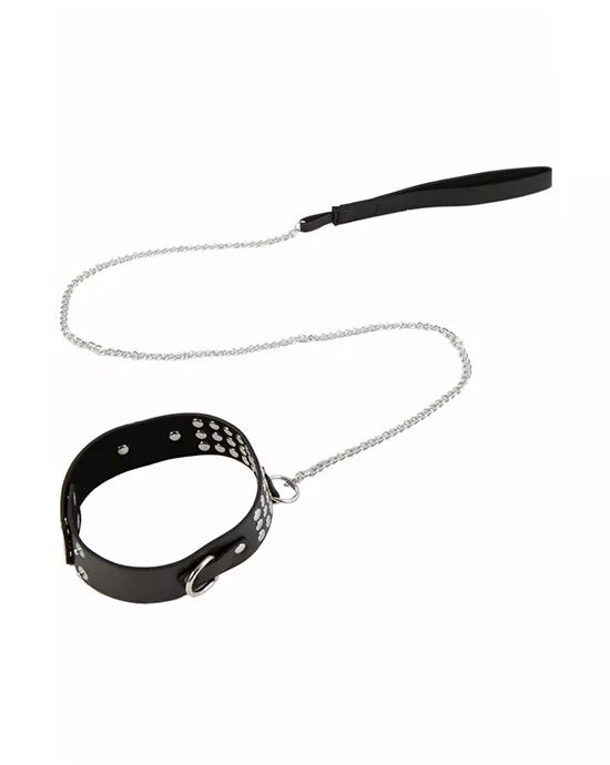 Kinki Studded Collar With Leash