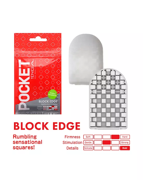 POCKET TENGA Block Edge Stroker