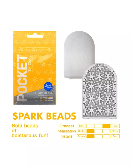 Pocket Tenga Spark Beads Stroker