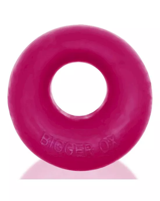 BIGGER OX thicker bulge maker super mega-stretch cockring HOT PINK ICE