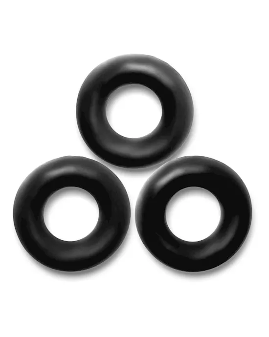 FAT WILLY 3-pack jumbo cockrings BLACK