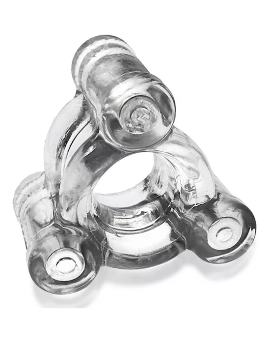 Buzz Squeeze Ballsack Intense Triple 360 Vibe Clear