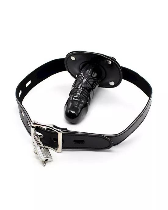 Kinki Dildo Gag With Padlock