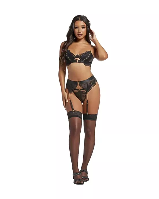 Unchained Love Three Piece Bra Set