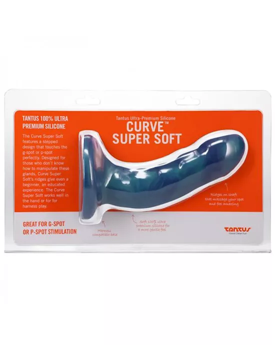 Tantus Curve Dildo Soft Malachite