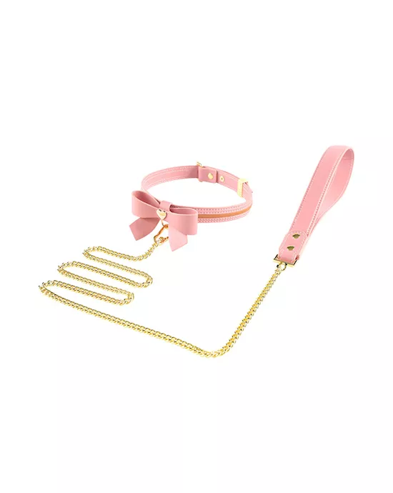 SEVANDA Love Heart Butterfly Leash & Collar Set