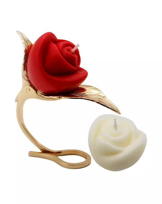 Yeahwow Flaming Rose Drip Candle Set