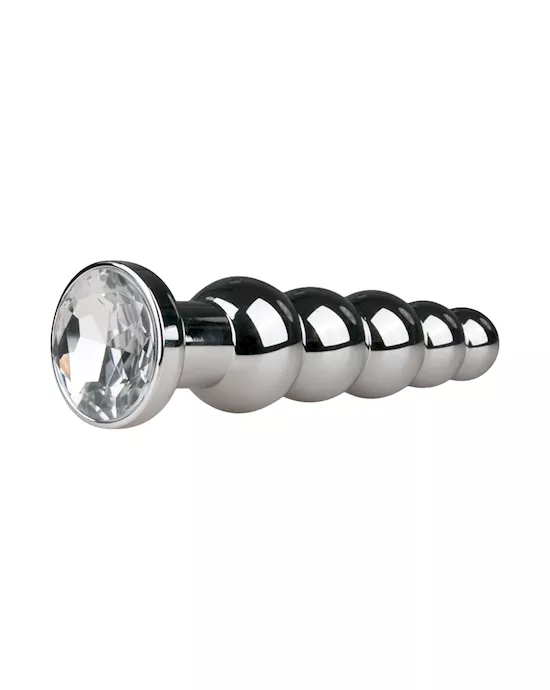 Easytoys Ribbed Jewelled Butt Plug