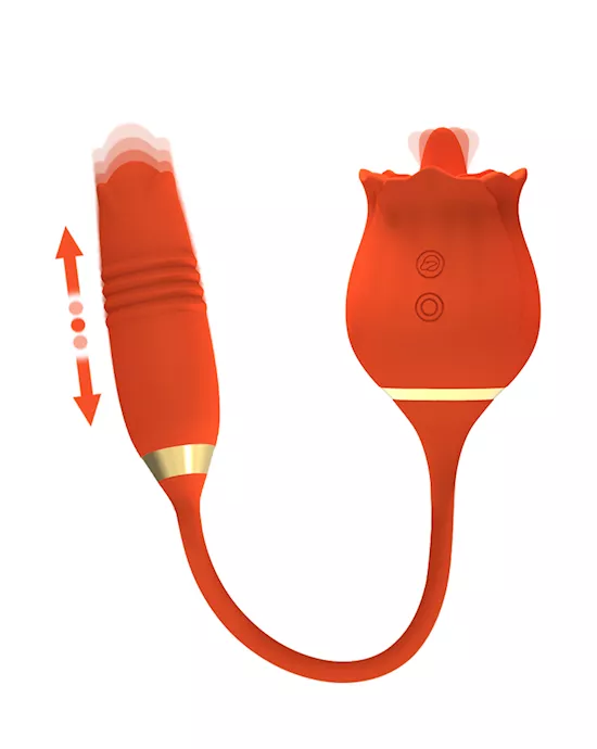 Amore Rose Tail Thrusting Licking Vibrator