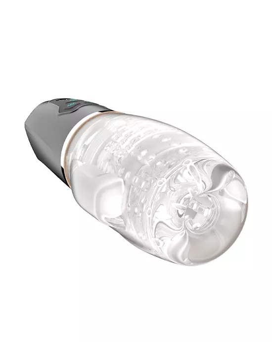 Crystal Glow Sucking And Vibrating Masturbator
