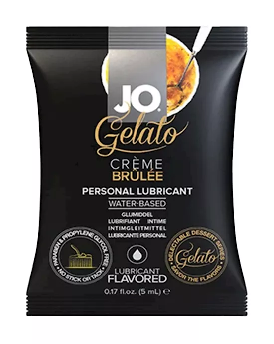 System Jo Gelato Crème Brulee Water Based Lubricant Sample