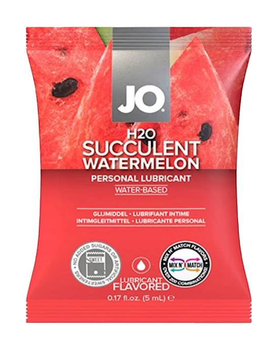Jo H2o Succulent Watermelon Lubricant 5ml