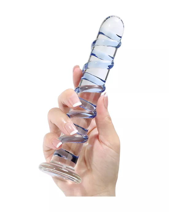 Lucent Spiral Glass Dildo