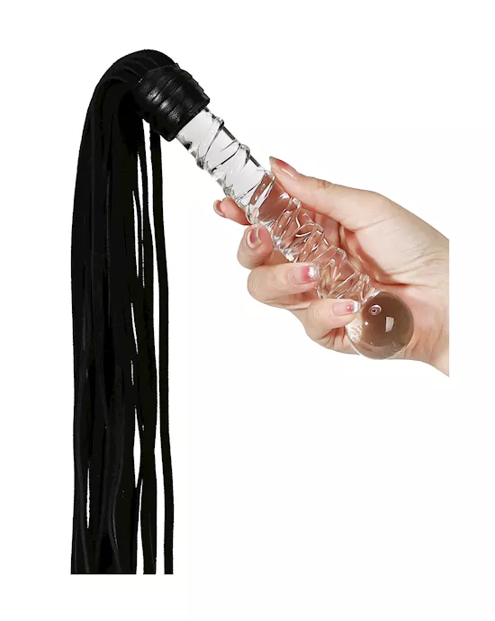 Lucent Glass Handle Flogger