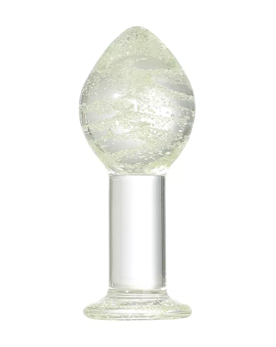Lucent Glow In The Dark Globe Glass Butt Plug