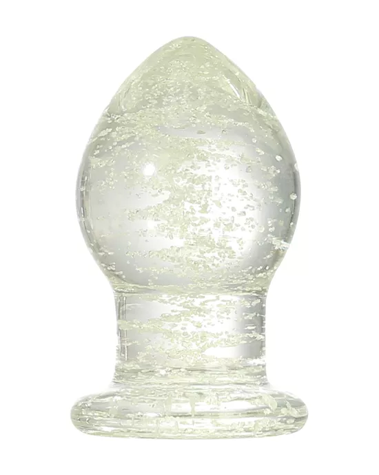 Lucent Glow In The Dark Globe Glass Butt Plug