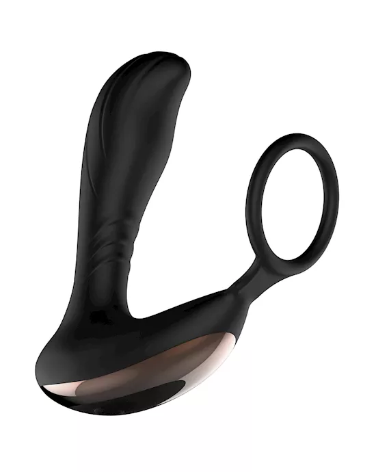 Brush Over It Remote Controlled Prostate Massager With Cock Ring