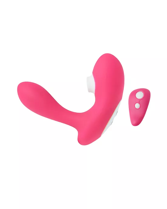 Amore Aim To Please Remote Controlled Dual Stimulation Suction Vibe