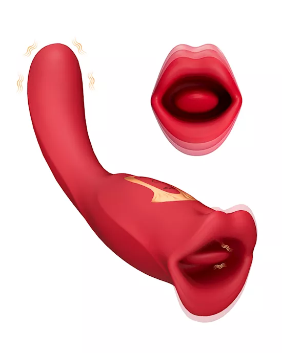 Ruby Lips Double Ended Licking Vibrator