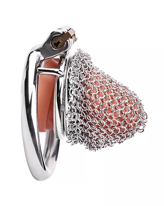 Sir Galahad Chainmail Chastity Cage