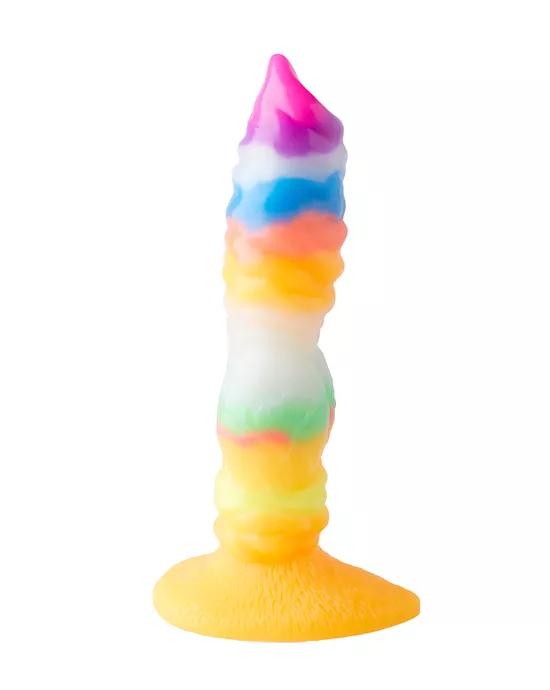 Wild Outlandish Alien Glow in the Dark Knotted Fantasy Dildo