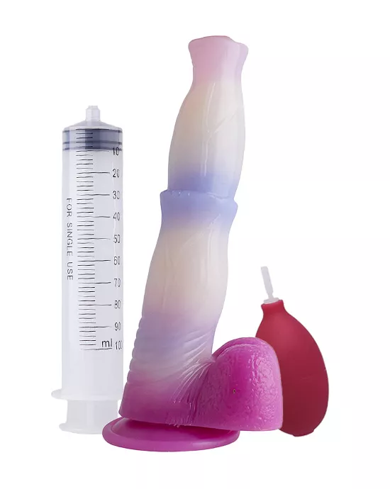 Wild Amorous War Horse Squirting Fantasy Dildo With Balls