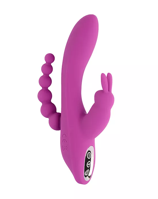 Pleasure Luxury Triple Stim Rabbit Vibrator