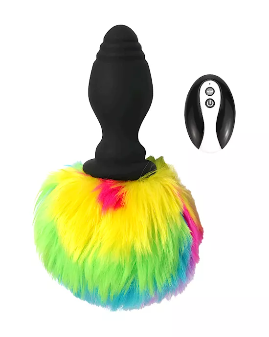 Bunny Tail Vibrating Butt Plug