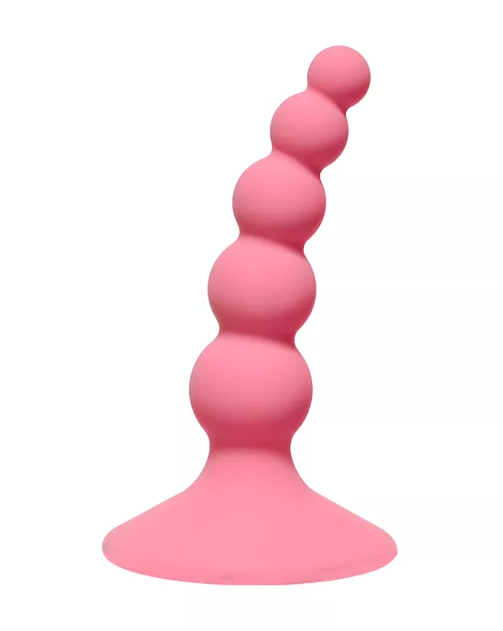 Suction Cup Beaded Anal Plug