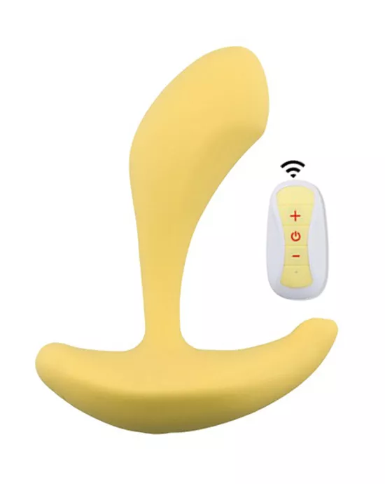 Remote Controlled Banana Boat Vibrating Anal Plug