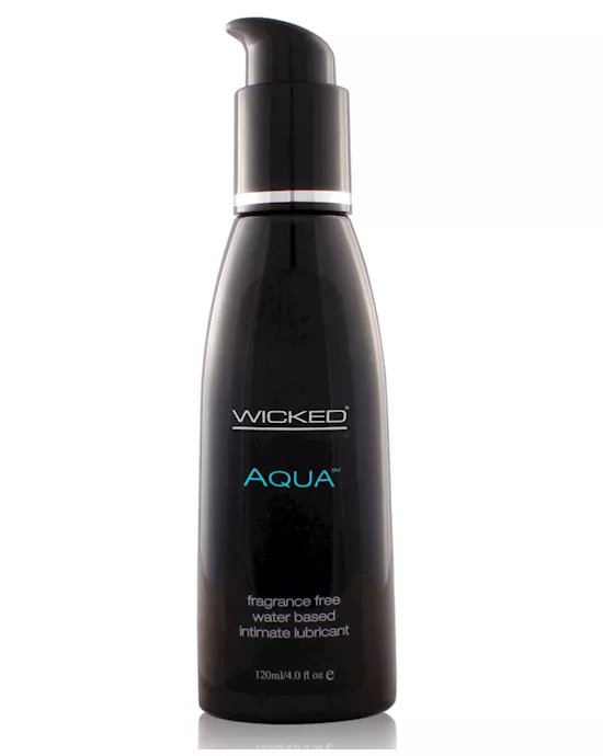 Wicked Sensual Care Aqua Water Based Lubricant - 4 oz Fragrance Free