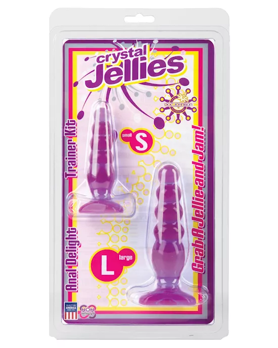 Crystal Jellies Anal Delight Trainer Kit - Purple