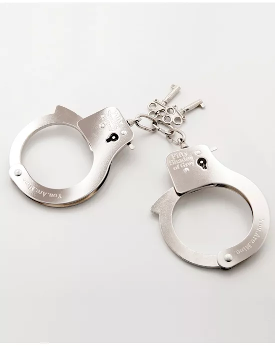 Fifty Shades of Grey You Are Mine Metal Handcuffs