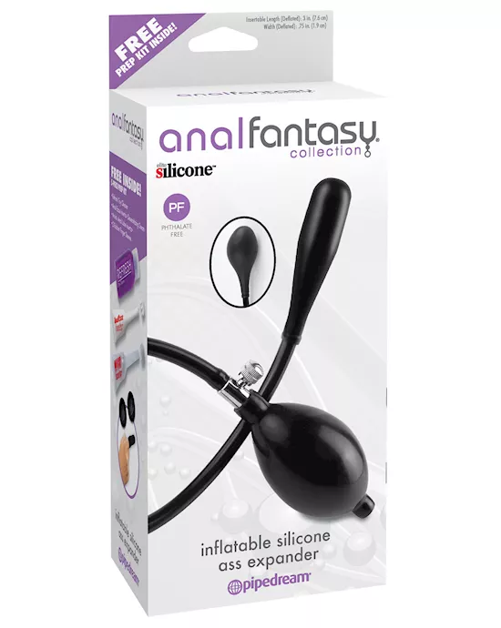 Anal Fantasy Collection Inflatable Silicone Ass Expander - Black