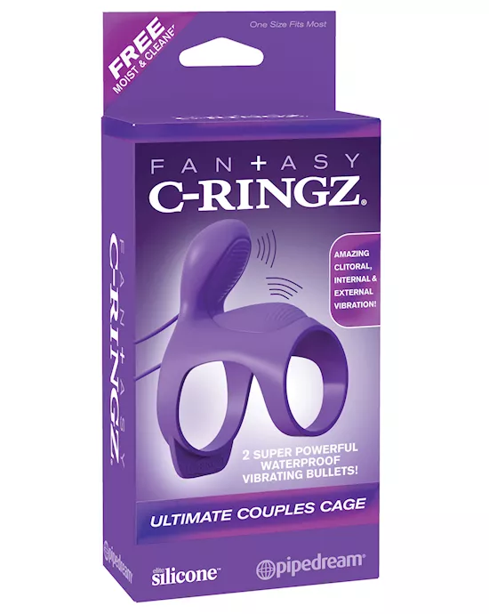 Fantasy C Ringz Ultimate Couples Cage - Purple