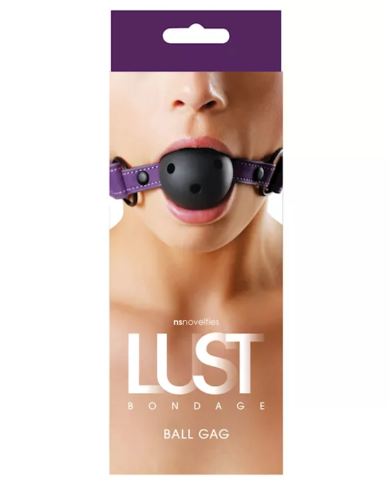 Lust Bondage Ball Gag - Purple