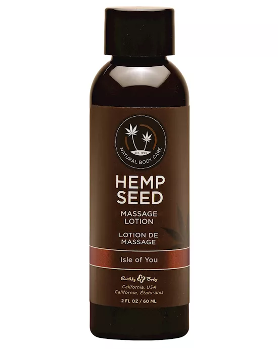 Earthly Body Hemp Seed Massage Lotion - 2 Oz Isle Of You