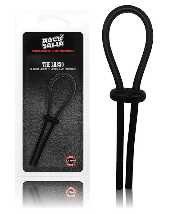 Rock Solid Lasso Cockring - Black