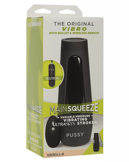 Main Squeeze Original Vibro Pussy - Flesh