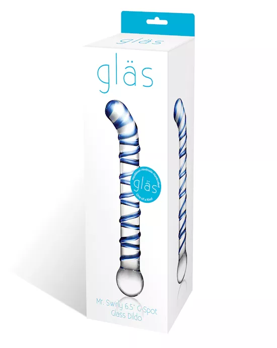 Glas Mr. Swirly 6.5" G-Spot Glass Dildo